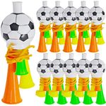 Ipetboom Toys 20Pcs Soccer Fan Trumpet Toys Air Horn Loud Noise Maker Football Noise Makers Three Tones Trumpet Toys for Sporting Events Soccer Football Carnival Party (Random) Emergency Whistle