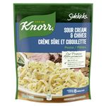 Knorr Sidekicks Pasta Side Dish for a quick meal that's easy to prepare Sour Cream & Chives without artificial flavours or colours 120 g 8 count