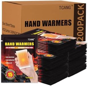200 Pack Hand Warmers Disposable - Up to 15 Hours of Heat - Super Long Lasting Air Activated Warmers, All Natural & Portable for Body, Hands & Toes - Odorless Hot Warmer Gifts for Winter Work