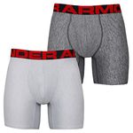 Under Armour Men Tech 6in 2 Pack, Quick-drying sports underwear, 2 pack comfortable men's underwear with tight fit