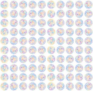 100 Pcs Circle Window Decals for Bird Strikes - Anti-Collision Window Decals Window Stickers for Birds Non Adhesive Vinyl Window Clings Reusable Rainbow Window Stickers for Glass Decorate Supplies