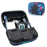 USA Gear Diabetic Supplies Travel Case Organizer for Blood Glucose Monitoring Systems, Syringes, Pens, Insulin Vials and Lancets - Storage for Accu-Chek Nano, Bayer Contour, TRUEtest and More - Galaxy