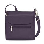 Travelon Women's Anti-Theft Classic Mini Shoulder Bag Sling Tote, Purple, One Size