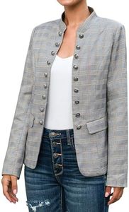 luvamia Womens Winter Jacket Open Front Blazer for Women Women Blazers Blazer for Women Fashion Casual Women Blazers for Work Casual Women's Blazers Casual Mutlicolured Size Small