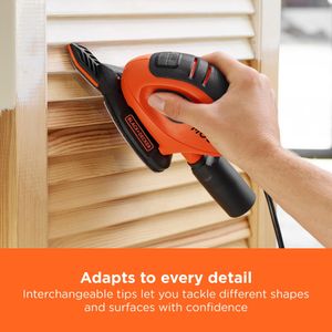 BLACK+DECKER Compact Mouse Sander – Lightweight Detail Finishing Tool