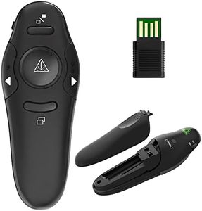 Wireless Presenter PowerPoint Remote Control Laptop Presentation 100 m 2.4 GHz USB Presentation Remote Control Clicker Presenter Pointer for Presentations Windows Mac Linux