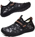 Water Shoes Kids Boys Girls Beach Shoes Kids Aqua Swimmming Shoes Pool Barefoot Shoes Quick Dry Lightweight Kids Surfing Diving Shoes Black Grey