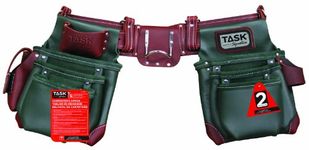 Task Tools T77550 Component Work Belt System, Green and Burgundy, 11-Pocket