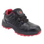 HILLSON Men 1903 Swag: Stylish Footwear Safety Shoes with Metal Toe Cap,Memory Comfort Insocks,and Tfp Technology(Steel Toe,6) Black