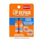 O'Keeffe's Cooling Relief Lip Repair Lip Balm for Dry Cracked Lips, Instant Cooling Relief, Seven Moisturizing Ingredients, Sticks, (Pack of 2), K1710402