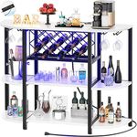 Unikito Bar Table Cabinet with Char