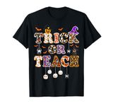 Trick Or Teach Retro Halloween Teacher Women Men Costume T-Shirt