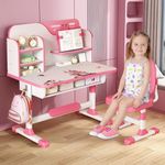 Kids Table and Chair Set, Adjustabl