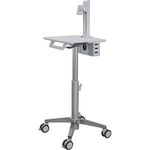 Ergotron Lean WOW SV10 Trolley for LCD Screen/Keyboard/Mouse, White, Aluminium, Screen Size: up to 24 Inches