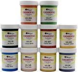 YITUOOW Mayco Underglaze Set 1 - Set of 10 - Assorted Colors in 2 Ounce Jars with Free How to Paint Bisque Book