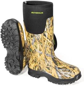 Extremus by KastKing MudRidge Hunting Boots, Men’s Waterproof Insulated Rubber Boots With 6mm Neoprene, All-terrain Anti-slip Sole, Warm Cold Weather Hunting, Fishing, and Farm Boots