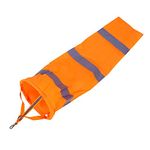 Windsocks, 30inch Airport Fluorescent Windsock Fashion Durable Rip-Stop with Reflective Belts for Outdoors Airport Farm Park