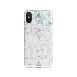 Tirita Compatible with iPhone 6 Plus & 6s Plus Hard Case Cover Iridescent Marble Holographic Opal Rainbow Granite