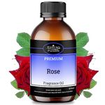 Rose Fragrance Oil, Pure Rose Oil for Soaps Making, Candles, Bath Bombs, Oil Burners, Diffusers, Wax Melts, Perfume Oil, Skin & Hair Care - Perfume Scents - Cosmetic Grade, Vegan & UK Made - 200ml