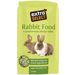 Extra Select Premium Large Pea Rabbit Mix - Peaflakes, Rabbit Muesli, Small Nuggets and Natural Forage Bunny Food - 12.5kg