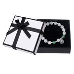 Nideen 9× 9× 3cm Small Gift Box with Lids Jewellery Gift Box Necklace Bracelet Earring Gift Box for Anniversary, Birthday, Wedding(White)