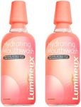 Lumineux Hydrating Mouthwash 16 Oz. 2 Pack - for Dry Mouth - Fluoride Free, NO Alcohol, Artificial Colors, SLS Free, Dentist Formulated