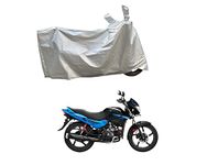 RiderShine Bike Cover Glamour 125cc Waterproof - Glamour Bike Cover Waterproof Five Thread Overlock Stitched Big Size Cover Shine Silver