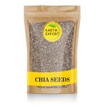 Kartik Export Black Chia Seeds 1Kg | Chia Seeds for Eating with Omega 3, Zinc and Fiber, Calcium Rich Seed for weight lose management - 1 KG