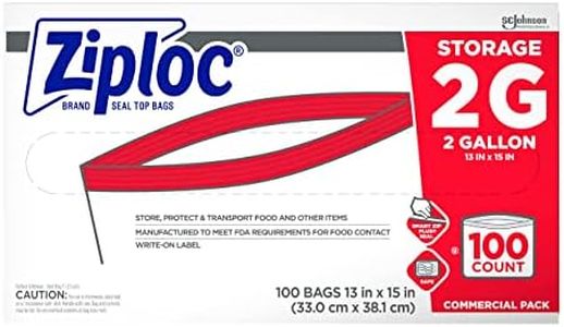 Ziploc Storage bag, 2 gallon, 100 ct