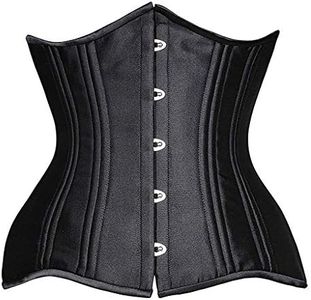 SHAPERX Women's Hourglass Corset, Black, Small