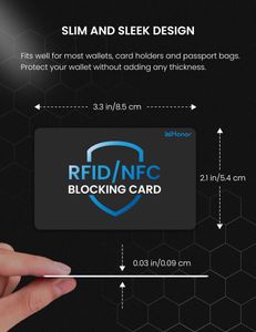 WHonor RFID Blocking Card 4-Pack – Contactless Protection