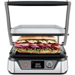 Chefman 5-in-1 Digital Panini Press Grill Sandwich Maker, Sandwich Press and Griddle Grill Combo with Reversible Dishwasher-Safe Grilling Plates, Opens 180 Degrees for Indoor BBQ or Flat Top Grill