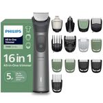 Philips India's No.1 Men's Trimmer* | 16-in-1 Trimmer | BeardSense Technology | Precision Trimming | Face, Hair, Body, Private Parts | IPX7 Waterproof | 5 yrs warranty* | 120 Min Runtime | MG7931