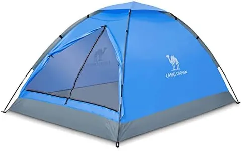 CAMEL CROWN 2 Person Camping Tent with Removable Rain Fly, Easy Setup Outdoor Tents Water Resistant Lightweight Portable for Family Backpacking