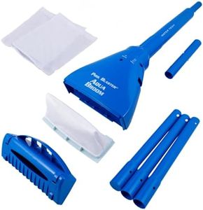 POOL BLASTER Aqua Broom XL Ultra Cordless Pool & Spa Vacuum Cleaner with Pole Set, Battery-Powered Handheld Hoseless, Ideal for Hot Tubs, Inground & Above Ground Pool Steps, by Water Tech