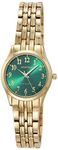 Armitron Women's Easy to Read Bracelet Watch, 75-5304, Gold/Green, 75/5304GNGP
