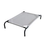 Coolaroo Elevated Cot Style Pet Bed with Knitted Fabric-Grey