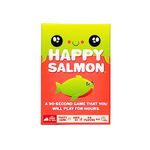 Exploding Kittens Presents Happy Salmon - Card Games for Adults, Teens and Kids, Funny Family Games - 3-8 Players, Ages 6+ - Quick Party Game with 90-Second Rounds, Easy to Learn Matching Card Game