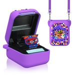 Silicone Case for Bitzee Digital Pet Interactive Virtual Toy, Protective Skin for Bitzee Interactive Toy Digital Pet Accessories for Girls and Boys-Purple
