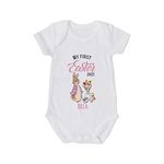 Personalised My First Easter Baby Bodysuit Cotton Pink Or Blue Bunny Gift For Boy Or Girl Rabbit Present Birthday Boys Girls Babbies