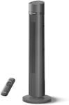 PELONIS Oscillating Tower Fan with Remote Control 40’’ Quiet Stand Up Fan with 3 Speed Settings and 3 Modes 15-Hour Timer LED Display for Bedroom Home Office Use, Black