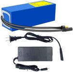 SWQQWEI 36V 10Ah Lithium Battery for Electric Bicycle,36V Ebike Battery with XT60 Connector, 42V2A Charger, PVC Warp for DIY Tools