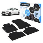 CLIM ART WaterTrap Custom Fit Floor Mats for BMW 3-Series 2019-2024, 1&2 Row, Car Mats Floor Liner, All-Weather, Car Accessories Man & Woman, Black/Black - FL011419118