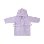 Masilo Organic Cotton Hooded Bathrobe for (6 to 12 months) baby, Unisex - Purple Lilac