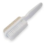 Foot Natural Bristle Brush & Pumice Stone Combo - Exfoliator Pedicures Calluses Remover - Smoother Body skin, feet, elbow Scrubber for Massage SPA Sauna by DreamCut