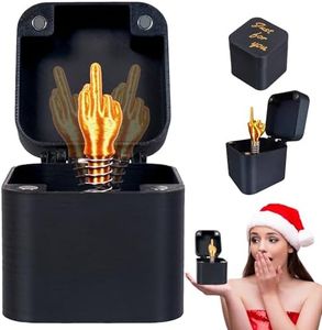 Middle Finger in a Box, Surprise Spoof Prank Pop up Middle Finger Gifts, Christmas Novelty Fun Prank Gift, for Office Desk Decor Home Decor Gift