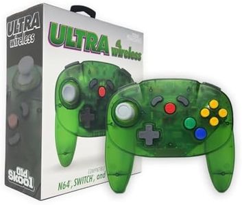 Old Skool ULTRA Wireless 64 Controller Compatible with Nintendo 64 (N64), Switch, Switch 2, PC and Analogue 3D - Jungle Green