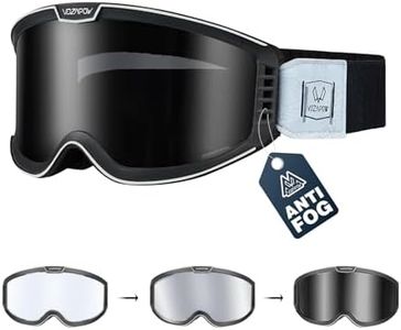 VOZAPOW Photochromic Motorcycle Goggles Anti Fog, OTG Dirt Bike Motocross Goggles UV Protection for Men Women MX Accessories