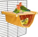 KUTKUT Bird Nest House Winter Warm Parrot House Bed Hammock Tent Toy Bird Cage Perch Stand for Parrots Budgies Parakeet Cockatiels Lovebird Cockatoo Finch Hamster Chinchilla (SIZE: L)