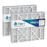 Tier1 Pleated Air Filter - 19x20x4-1/4 - MERV 8 Rated - Replacement for Bryant Air Conditioner/Furnace - Improves Air Quality - 2 Pack (Actual Size: 19 1/8 x 19 7/8 x 4 1/4)